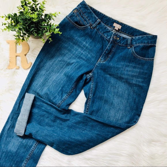 J. Jill Denim - J.Jill  Light Wash Boyfriend Jeans Denim Pants